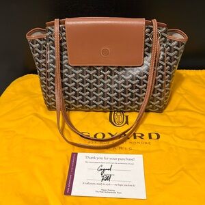 Goyard Brown and Tan Crossbody Bag